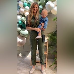 TopShop army green jumpsuit. Size 4